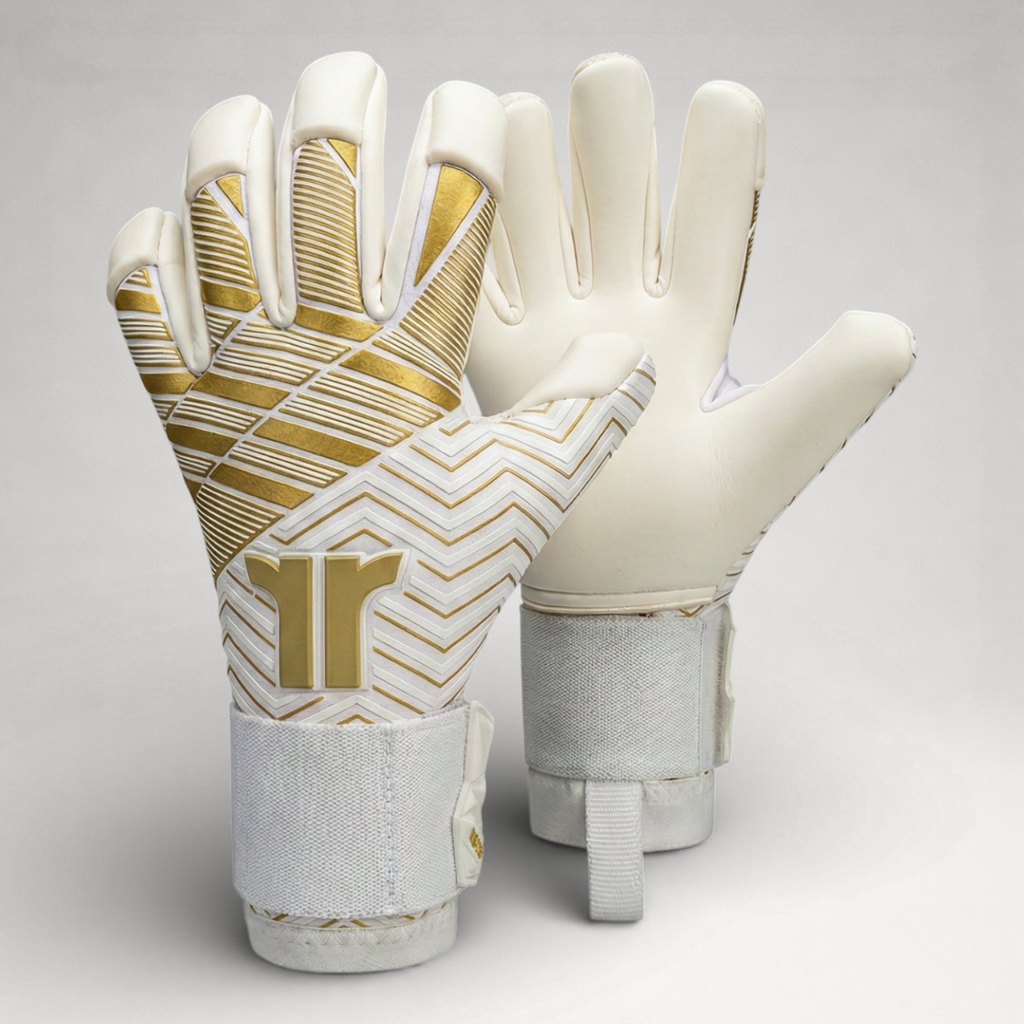 Nic Two Dorado | Guantes de arquero profesionales Radon | Látex natural 3 mm