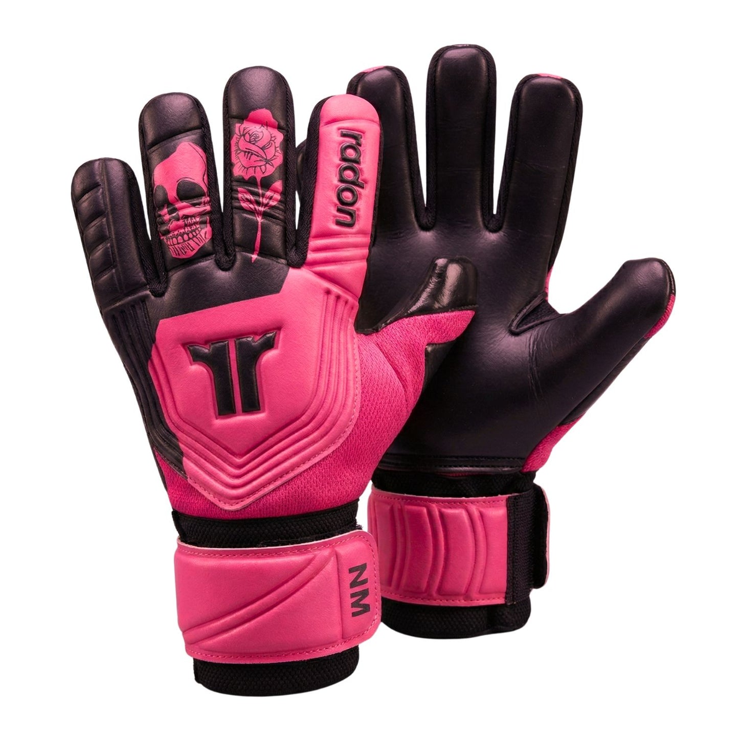 GUANTES DE ARQUERO PROFESIONAL RADON NM FUXIA | LÁTEX NATURAL 3MM