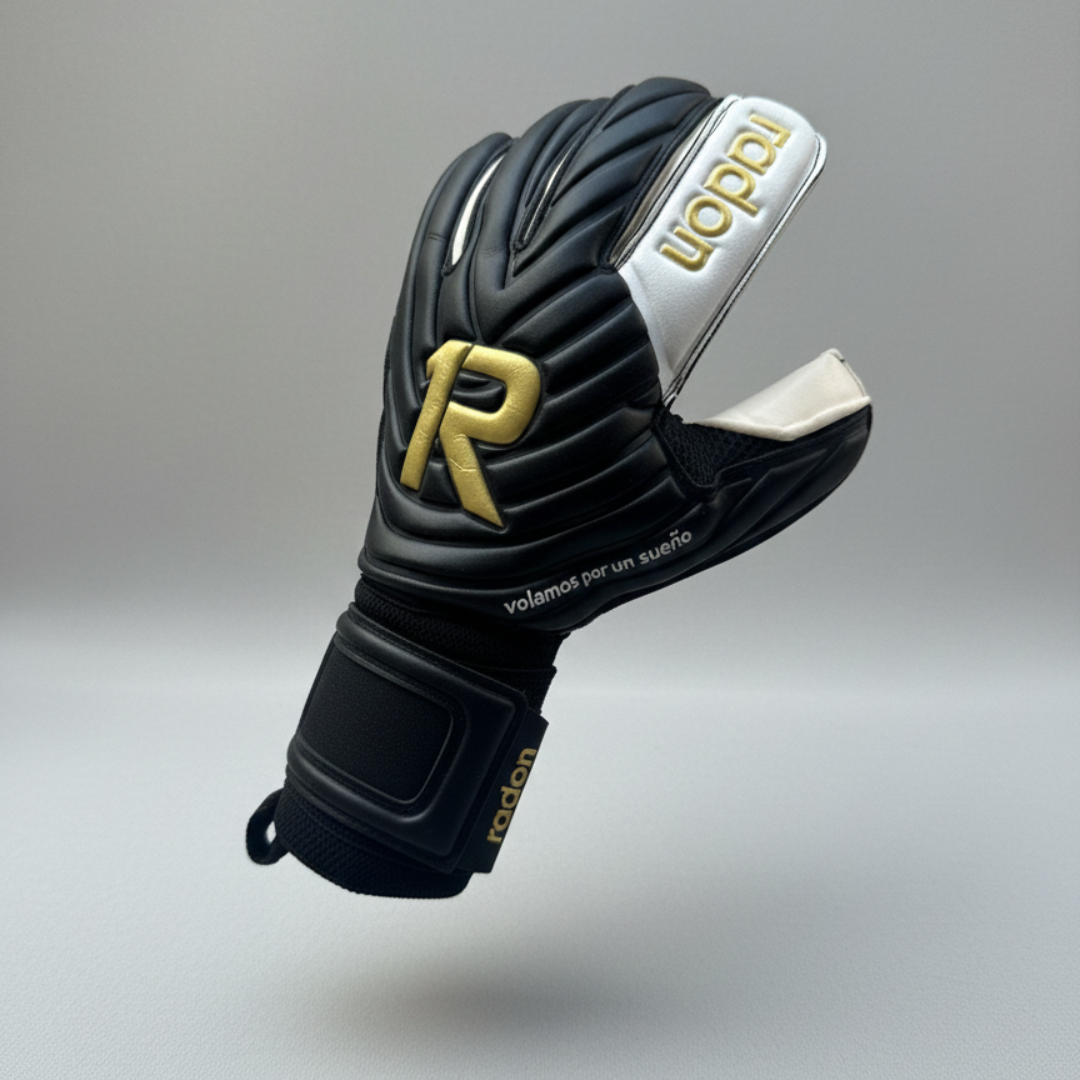 R-Legend | Guantes de arquero profesionales Raw Goalie x Radon | Látex Contact alemán 4 mm