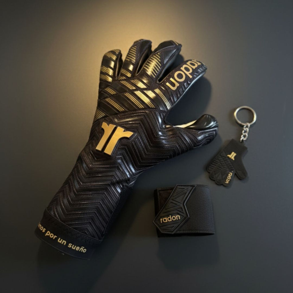 Imperium | Guantes de arquero profesionales Raw Goalie x Radon | Látex Contact alemán 4 mm