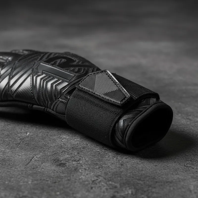 NIC ONE All Black 7° Generación | Guantes de arquero profesionales Raw Goalie | Látex Contact alemán 4 mm