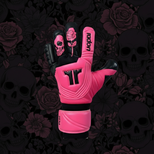 GUANTES DE ARQUERO PROFESIONAL RADON NM FUXIA | LÁTEX NATURAL 3MM