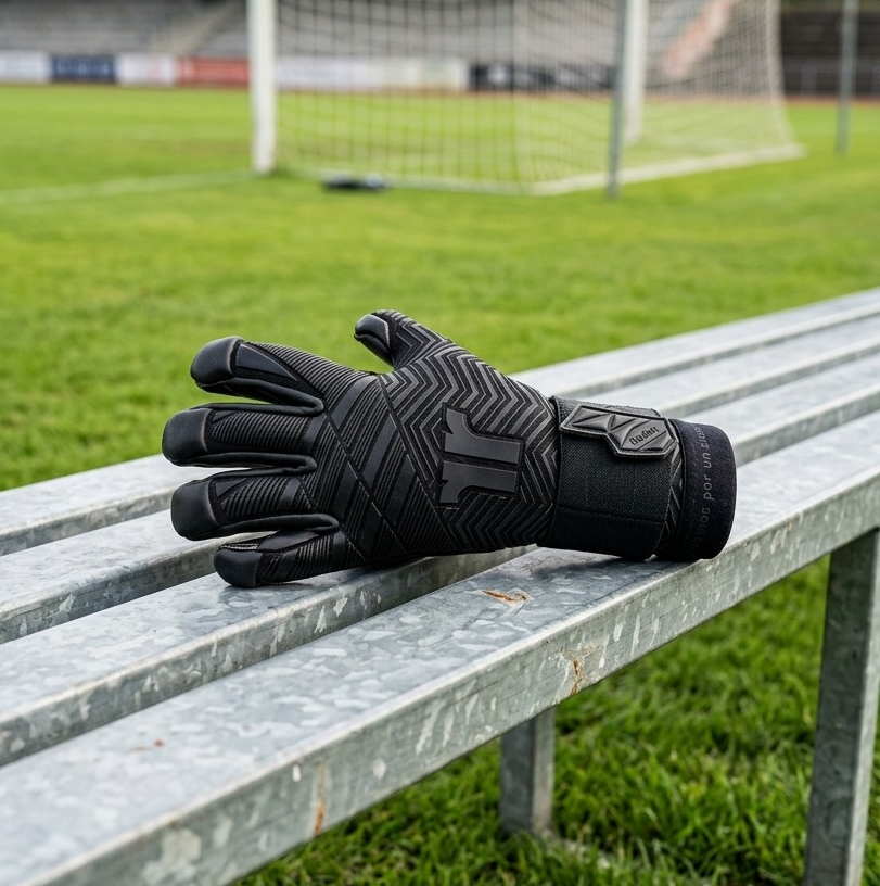 Nic Two Negro | Guantes de arquero profesionales Radon | Látex natural 3 mm