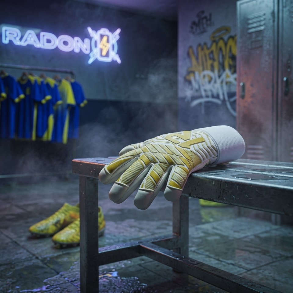 NIC ONE Golden 7° Generación | Guantes de arquero profesionales Raw Goalie | Látex Contact alemán 4 mm