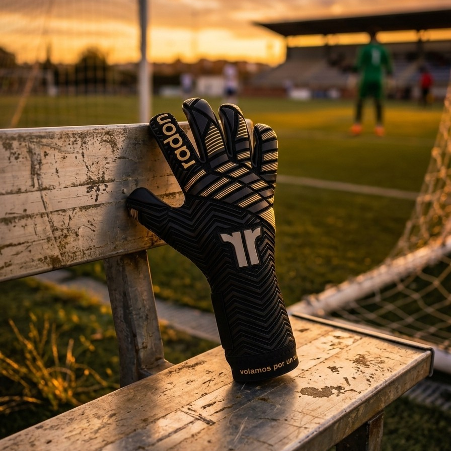 Imperium | Guantes de arquero profesionales Raw Goalie x Radon | Látex Contact alemán 4 mm