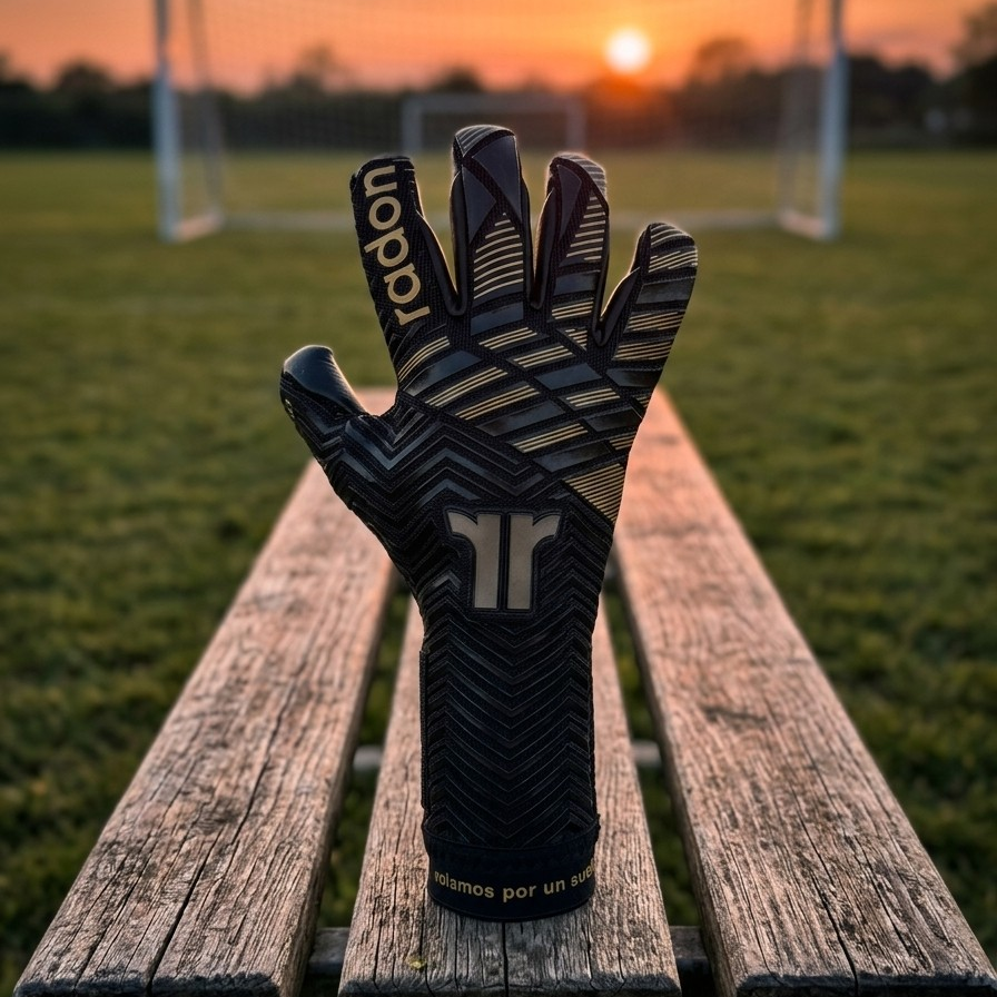 Imperium | Guantes de arquero profesionales Raw Goalie x Radon | Látex Contact alemán 4 mm