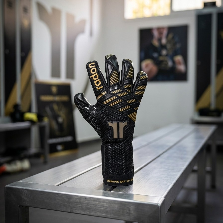 Imperium | Guantes de arquero profesionales Raw Goalie x Radon | Látex Contact alemán 4 mm