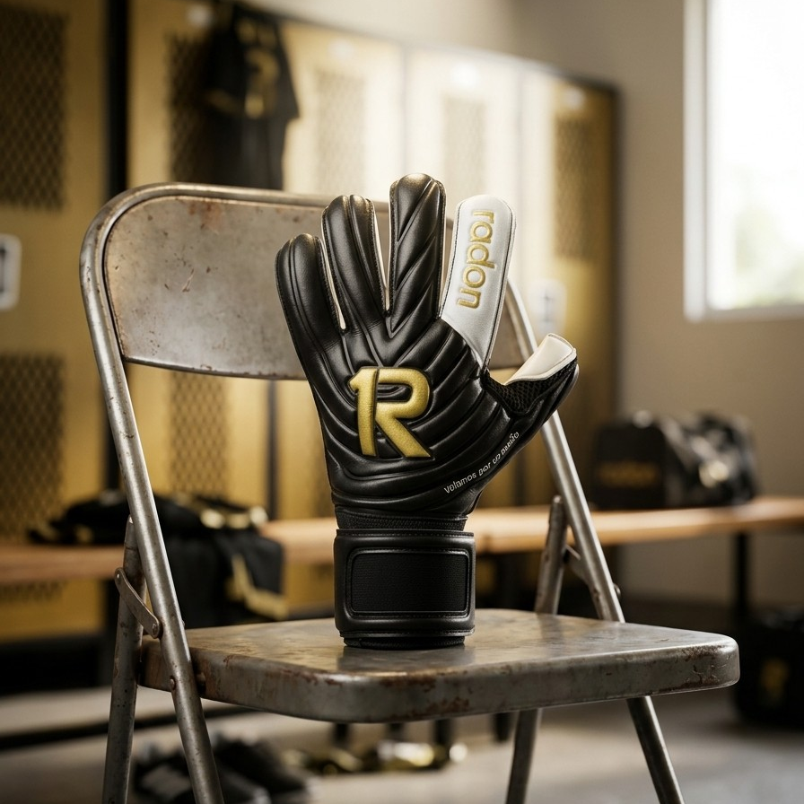 R-Legend | Guantes de arquero profesionales Raw Goalie x Radon | Látex Contact alemán 4 mm