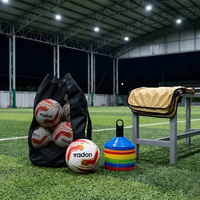 Pack 6 balones profesionales futbolito + 10 petos + 10 lentejas