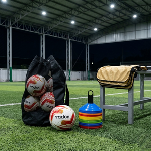 Pack 6 balones profesionales futbolito + 10 petos + 10 lentejas