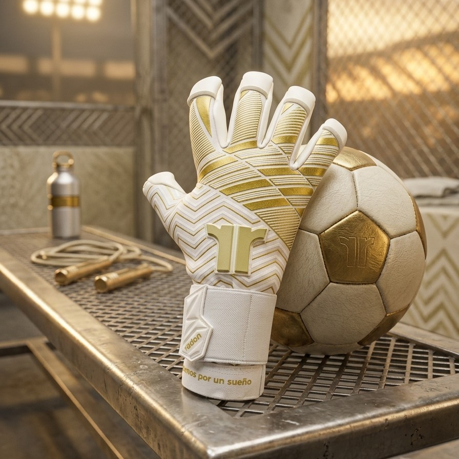 Nic Two Dorado | Guantes de arquero profesionales Radon | Látex natural 3 mm