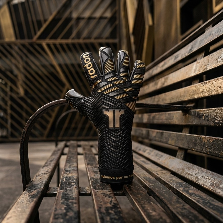 Imperium | Guantes de arquero profesionales Raw Goalie x Radon | Látex Contact alemán 4 mm