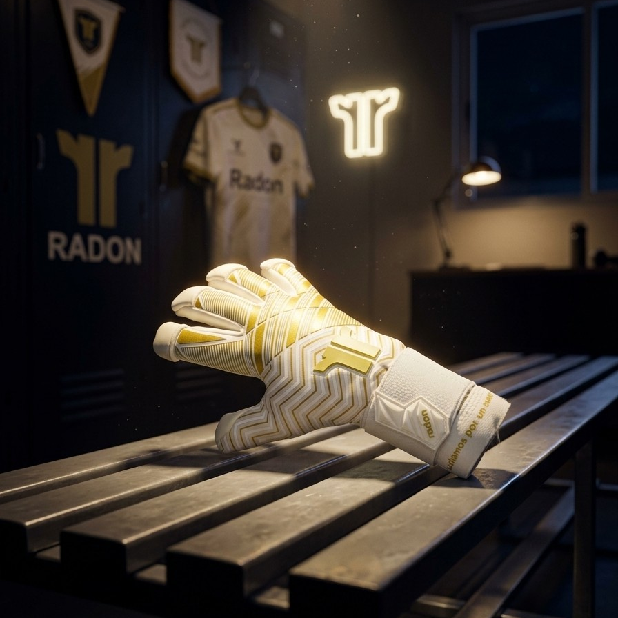 Nic Two Dorado | Guantes de arquero profesionales Radon | Látex natural 3 mm